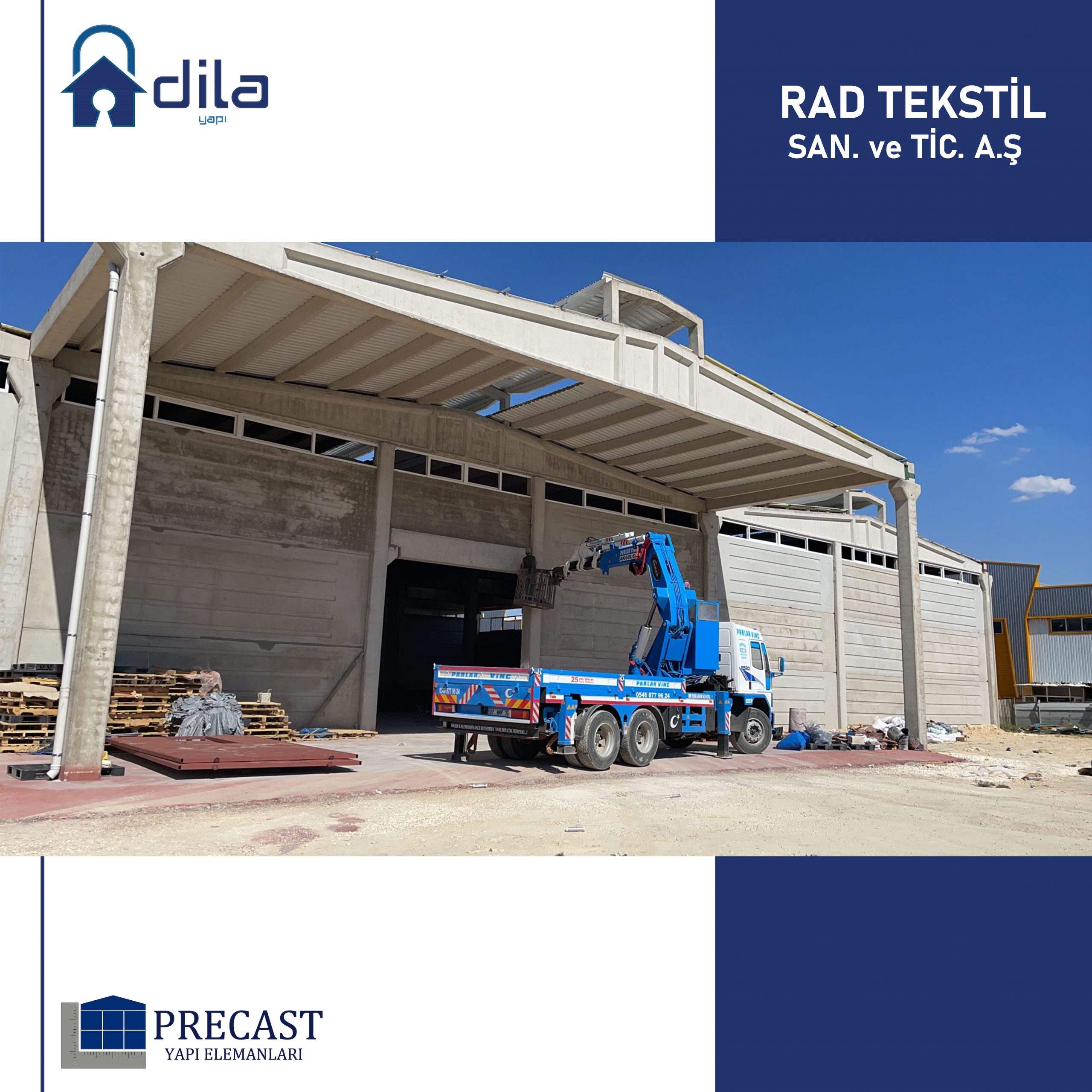 Rad Tekstil Üretim Tesisi — Gaziantep prefabrik karkas